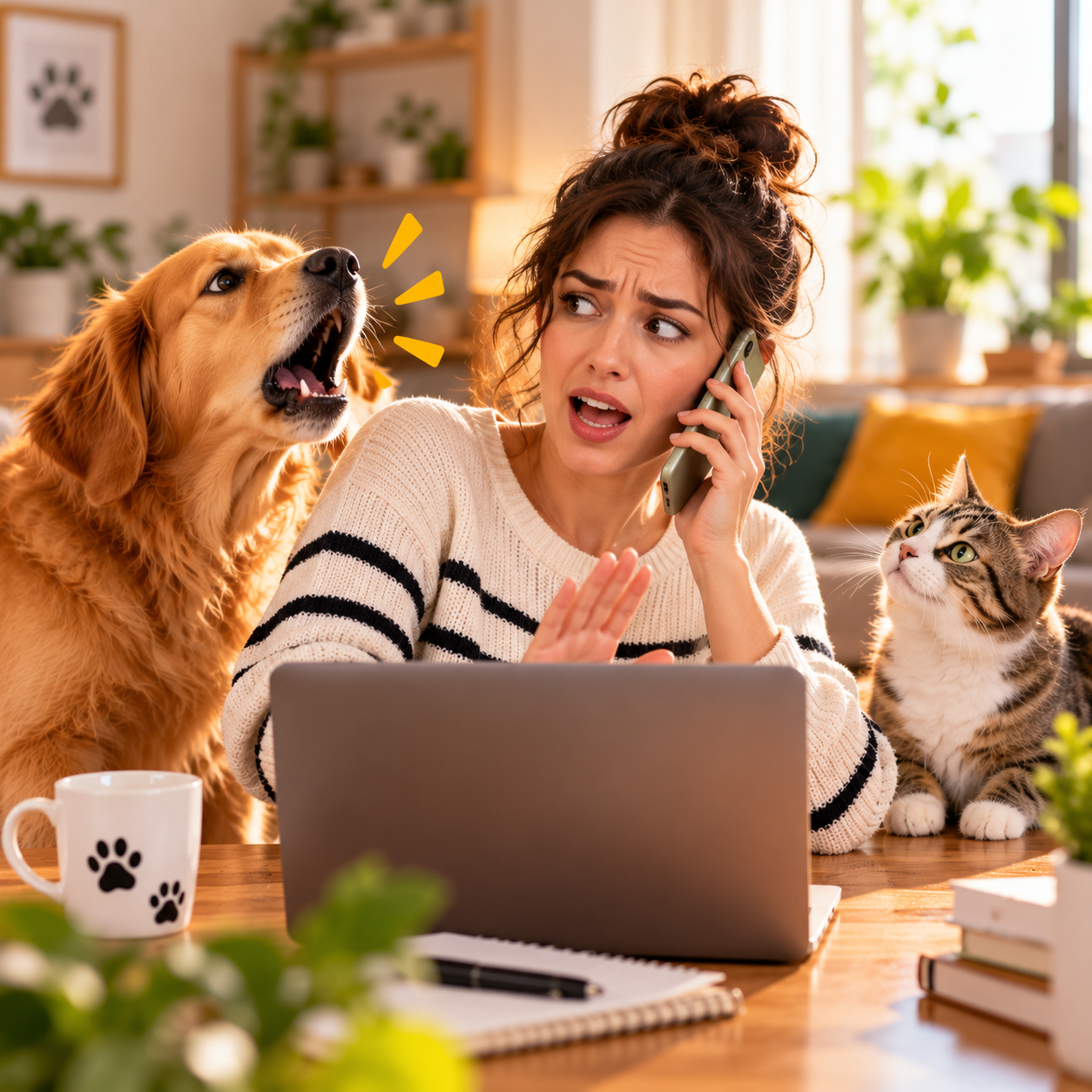Köpeğiniz Neden Siz Telefonla Konuşurken Havlamaya Başlar?